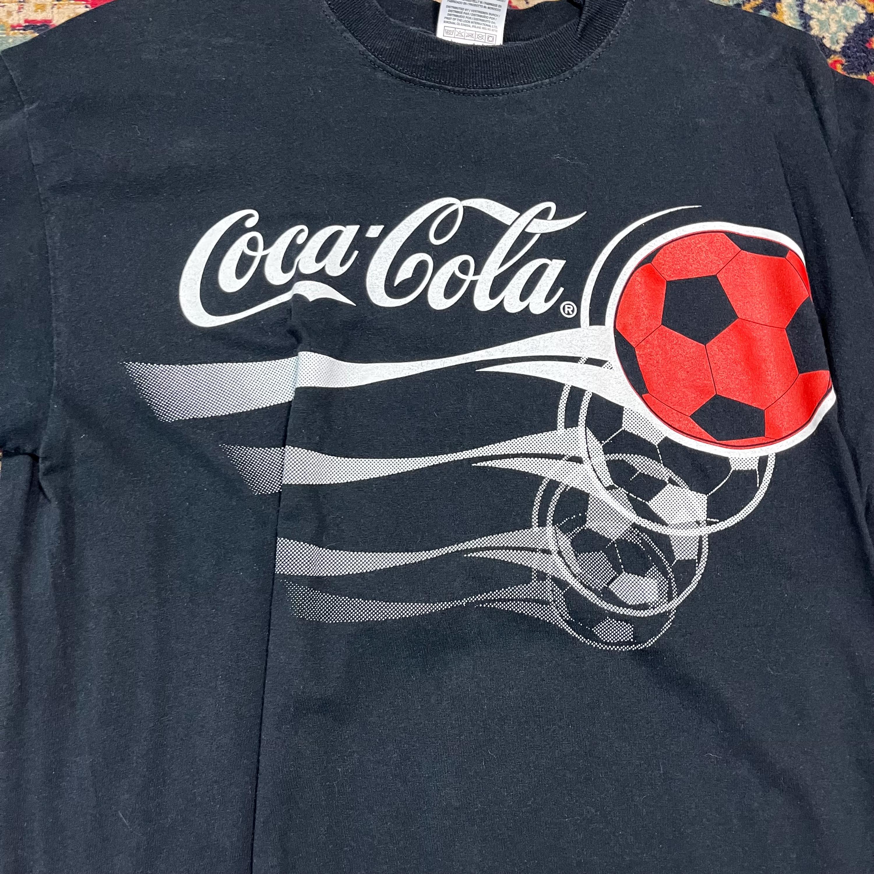 Vintage Coca-cola T-shirt Soccer Football 90s Size L - Etsy