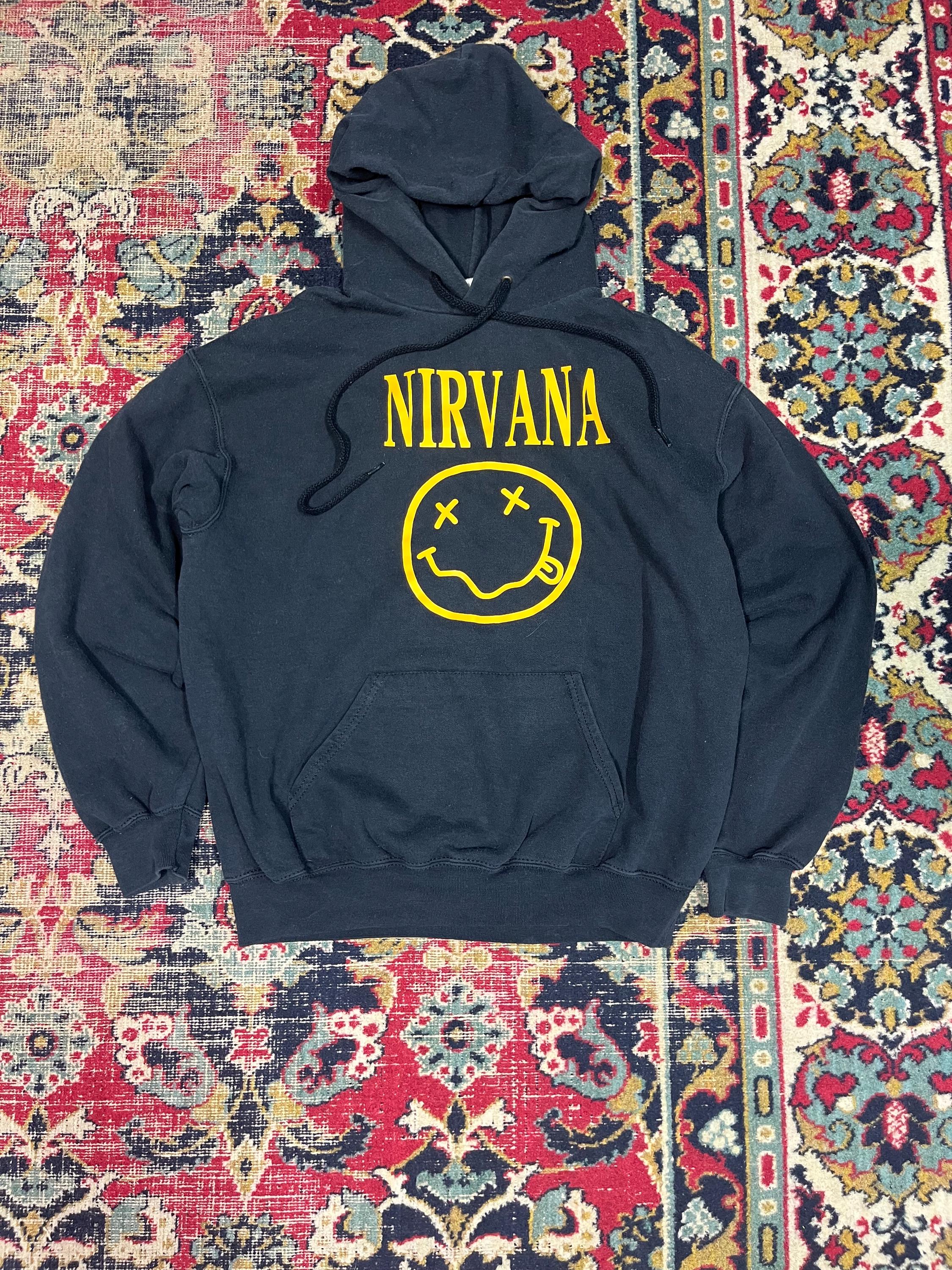 Nirvana black hoodie - Etsy 日本