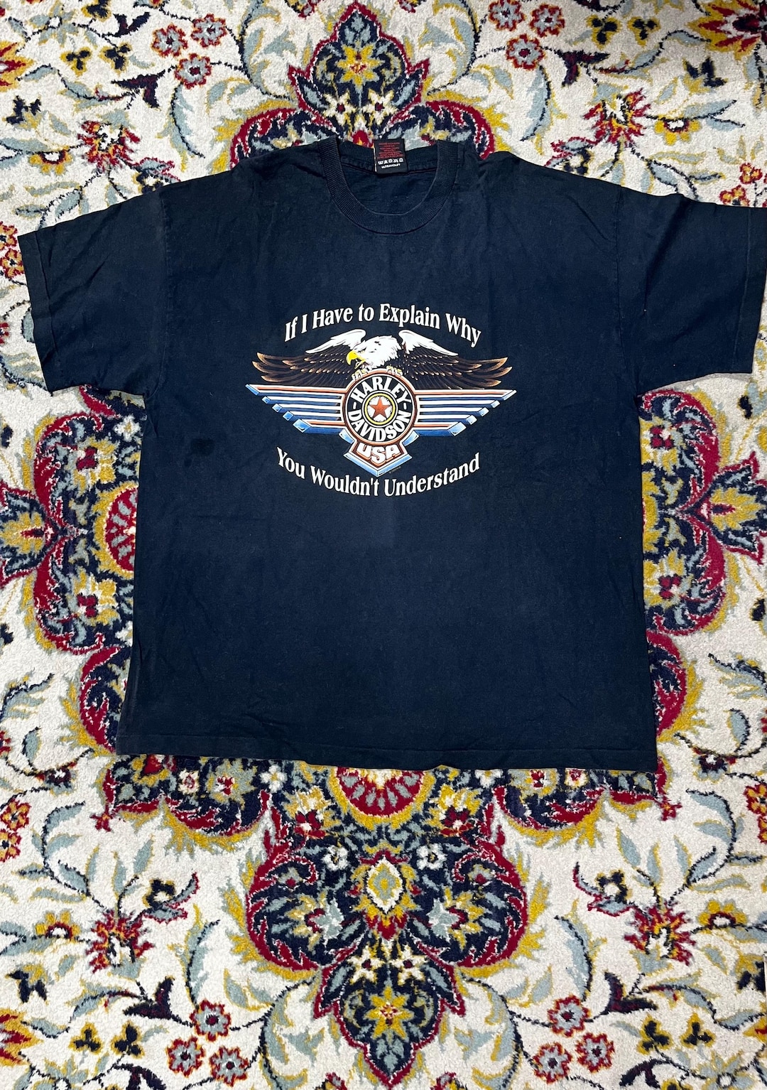 R*Y様 Harley Davidson ハーレー Tシャツ ブラック フェード メンズ