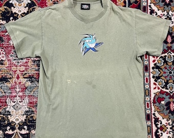 Camiseta de skateboard Vintage Sessions con gráfico verde oliva, talla M