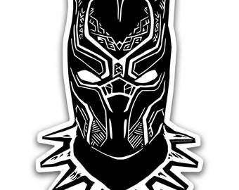 Pegatina Wakanda Forever - B&W o Metallic