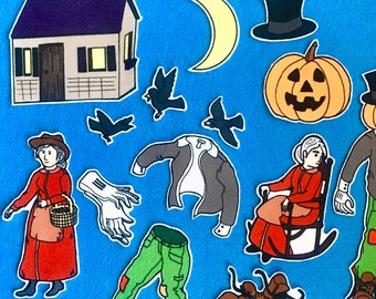 The Little Old Lady that Wasn't Afraid of Anything Felt Board Set / Flannel Board Set