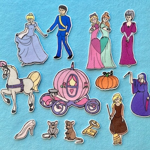Cinderella Felt / Flannel Board Set  Princess Stories .