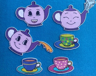 I'm a Little Teapot Felt / Flannel Board Set, Nursery Rhymes. Children's Songs,  Great for Preschool, Toddler, Homeschool, Daycare