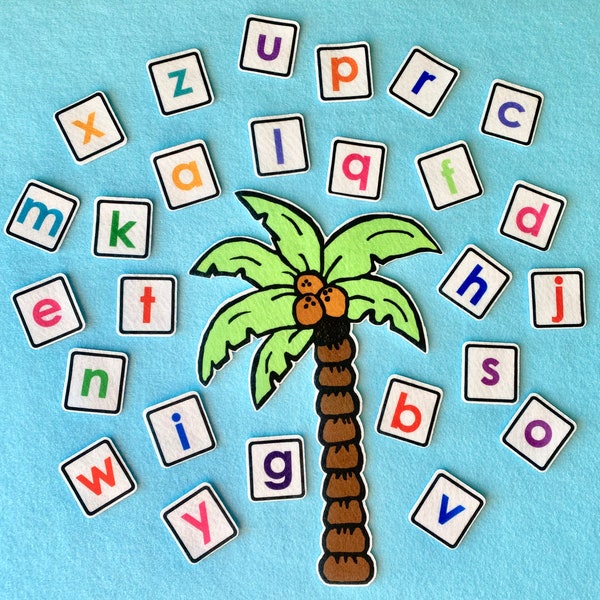 Chicka Chicka Boom Boom  Felt / Flannel Board Story. Alphabet Letters