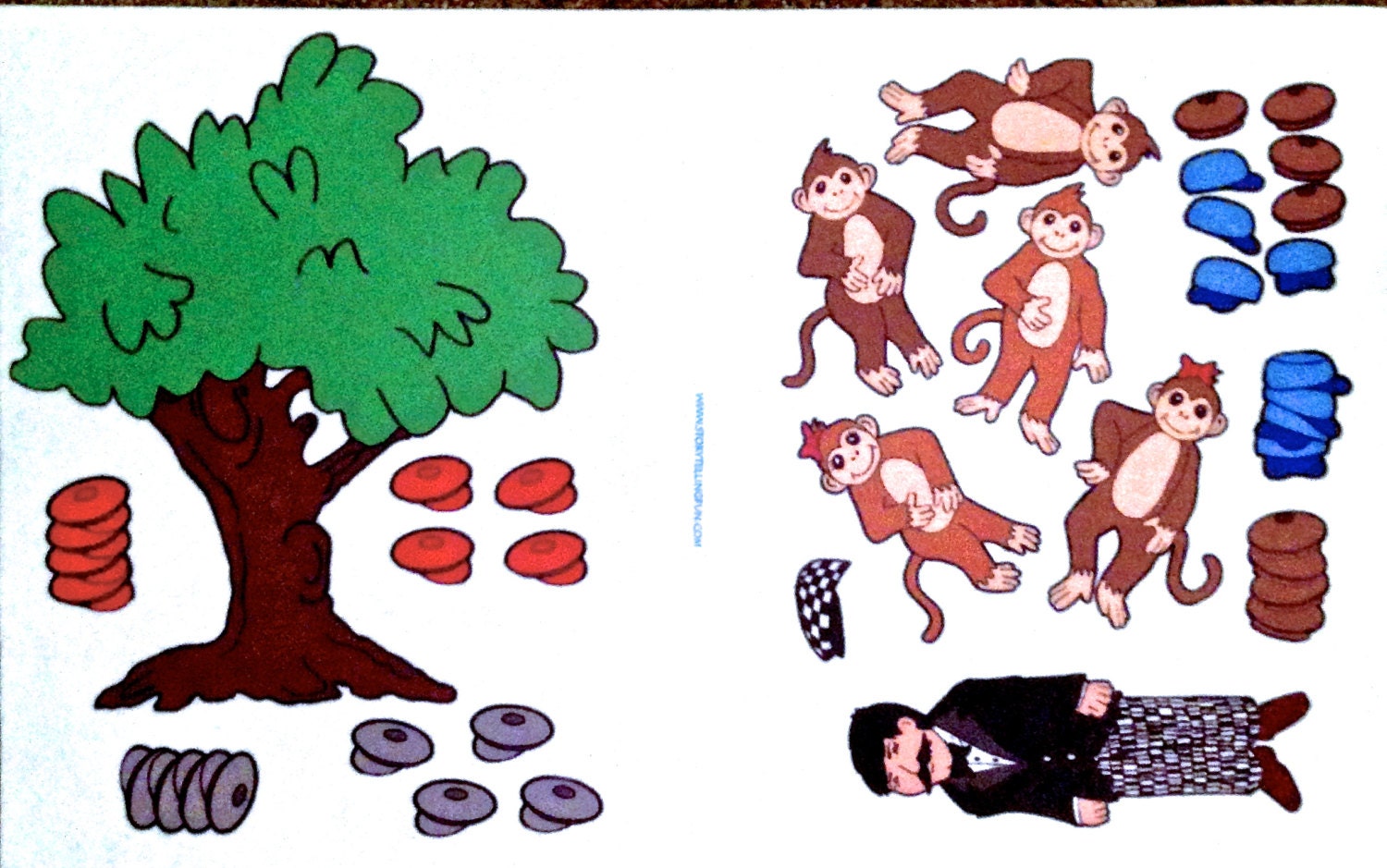 Caps for Sale Felt / Flannel Board Set Etsy