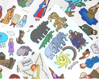 4 Popular Bible Story Felt Sets (un-cut)  w/ Free Shipping Sunday School