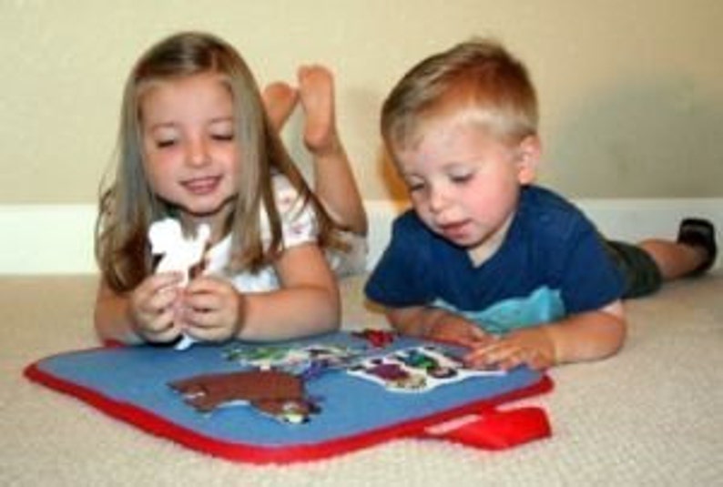 Large Felt / Flannel Board With Handles and Storage 18X26 BLUE Etsy