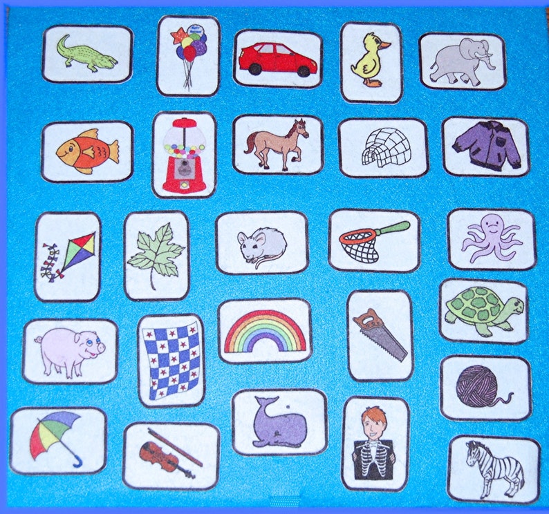 Alphabet Felt Board Set 26 objects A-Z image 1