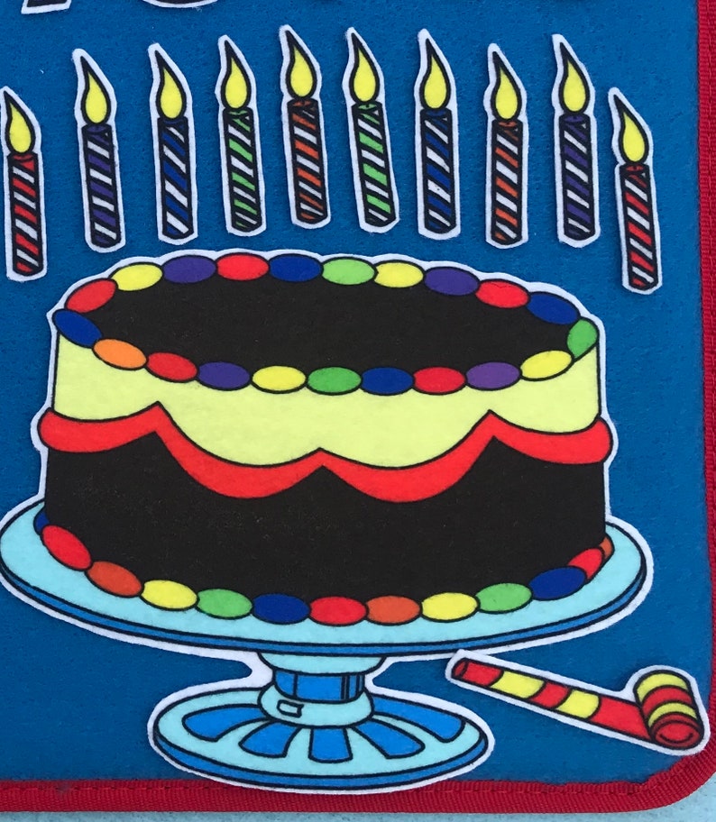 Happy Birthday Felt Board /flannel Board Set/ English & Etsy