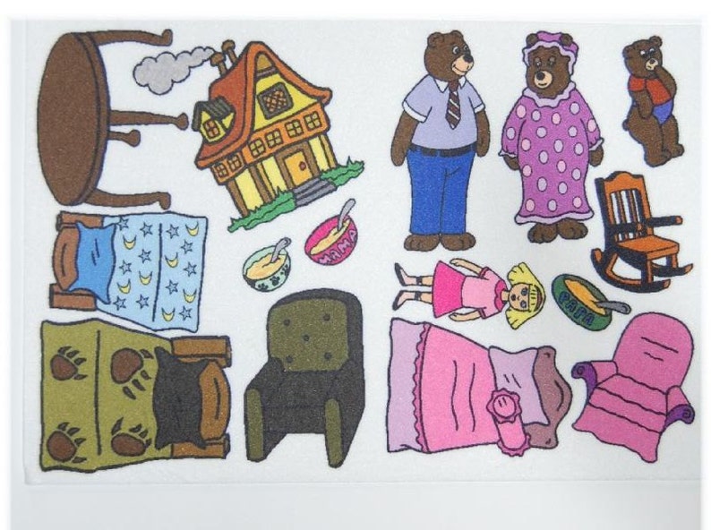 Goldilocks and the 3 Bears Felt Board Story / Flannel Board - Etsy