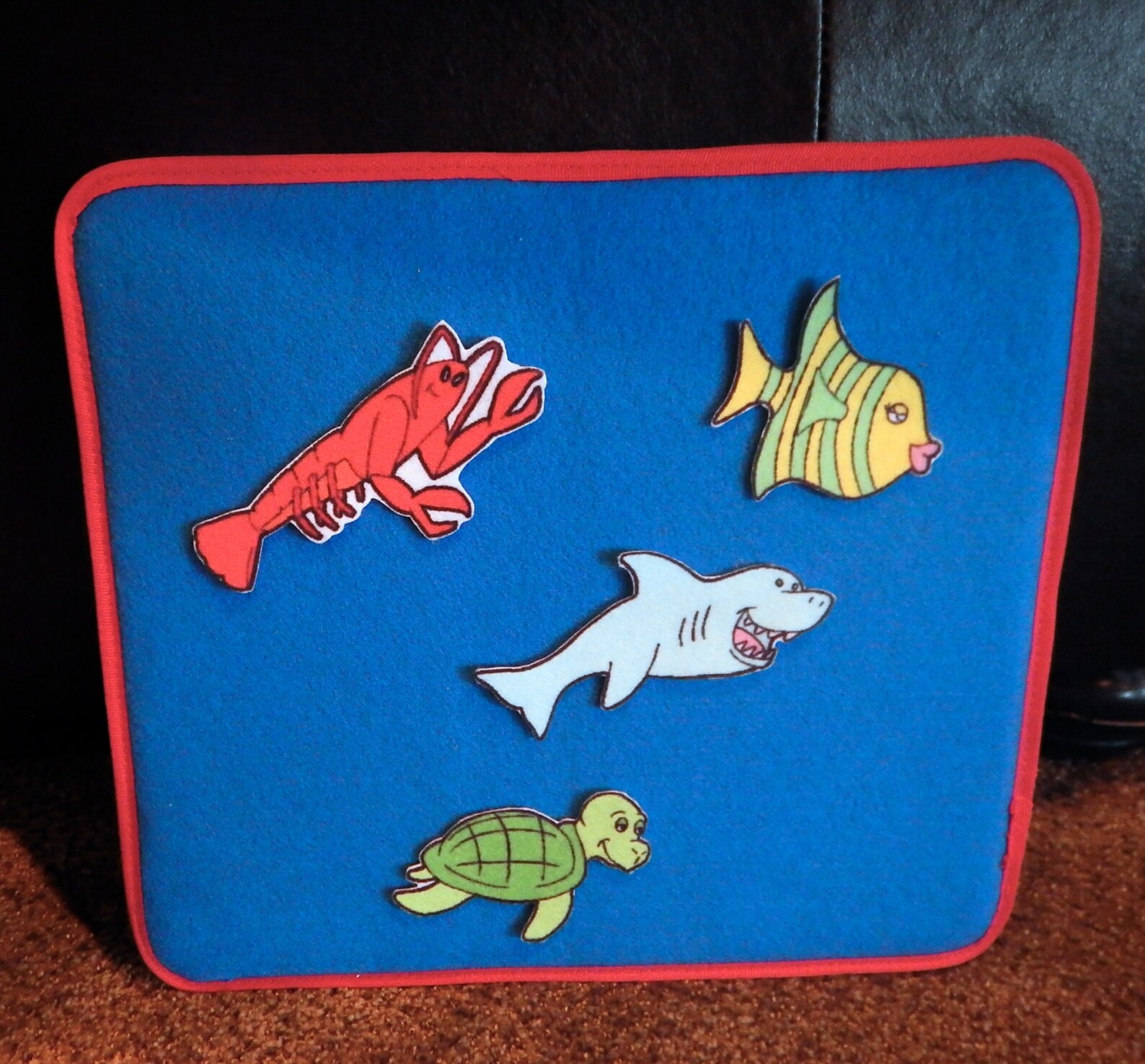 Storytelling Lap Board / Felt Board. 12X13. Elastic Strap on Etsy