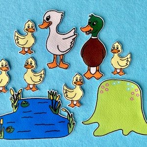5 Little Ducks Felt /  Flannel Board Set