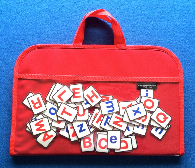 Juego de tablero de fieltro con el alfabeto: incluye 52 letras (mayúsculas y minúsculas) Educación preescolar imagen 5