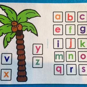 Chicka Chicka Boom Boom  Felt  Board Set  - Flannel Board Stories. Alphabet Letters