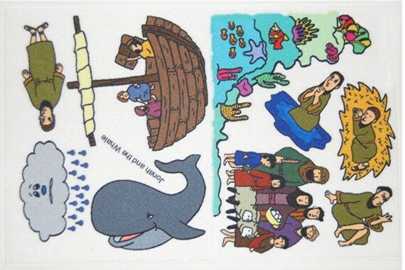 Jonah and the Whale Felt / Flannel Board Bible Story Set - Etsy
