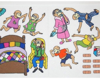 5 Little Monkeys Jumping on the Bed - Felt  Board Set  - Flannel Board Set