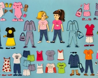 Funky Fashions Felt Board Set---- SO COOL.  Includes 2 SUPER cute girls to dress.