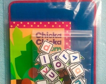 Felt Board Story Pack *ALL IN ONE*  Includes pre-cut felt set,  Storytelling Lap Board & book- Chicka Boom. Home School Resources.