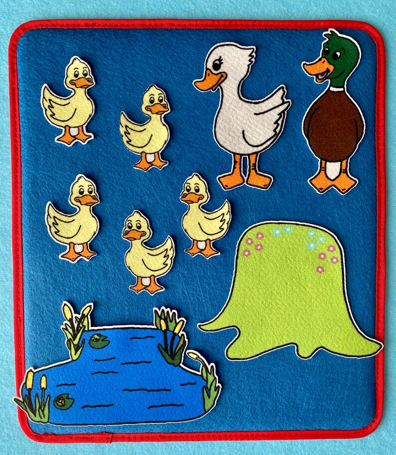 5 Little Ducks Felt / Flannel Board Set Etsy