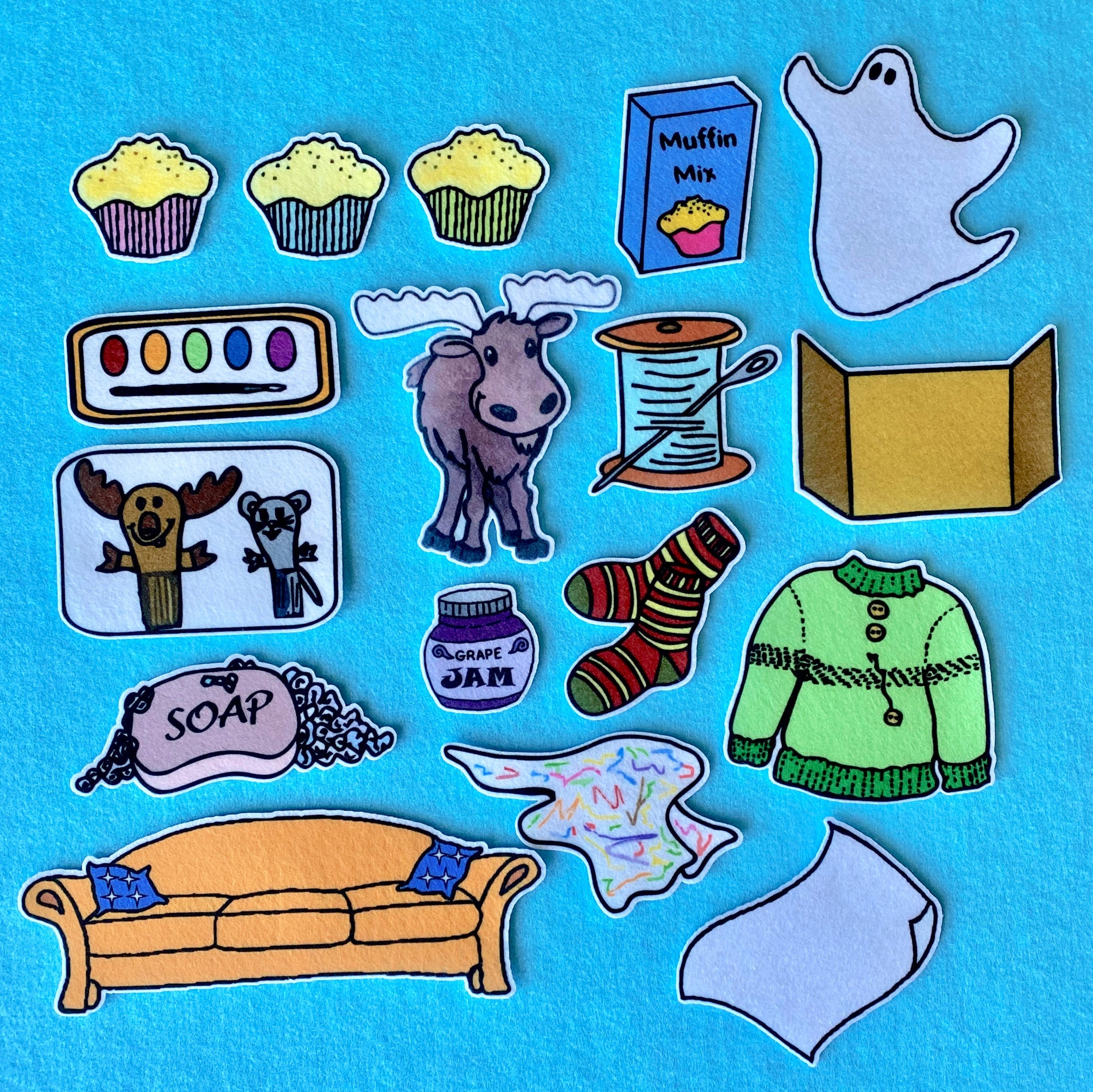 If You Give a Moose a Muffin Felt / Flannel Board Set