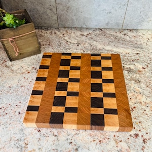 End Grain Cutting Board. 12” X 11” X 1.0”