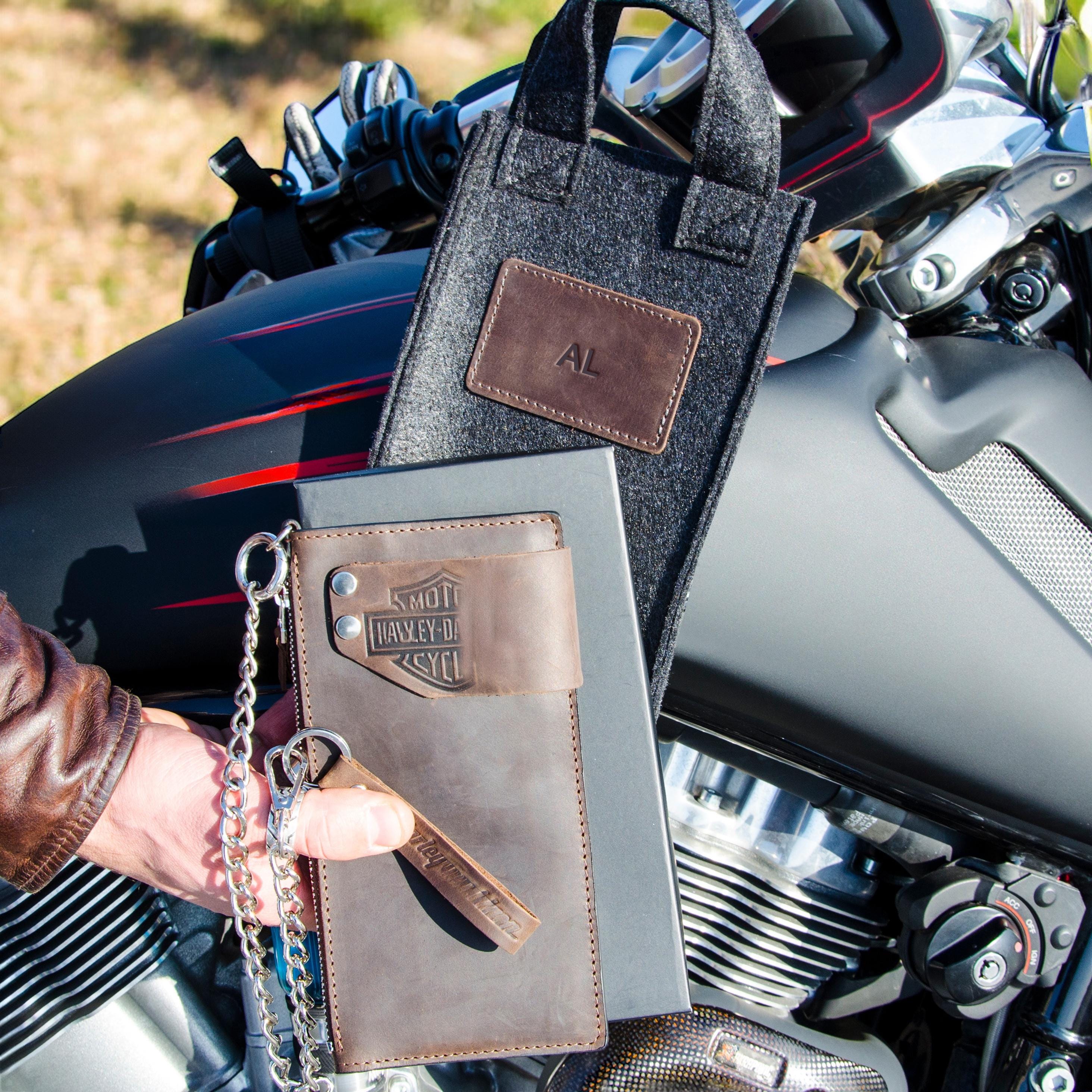 Custom Biker Wallets Personalized Leather Wallet With Chain – Handmade Biker Wallet, Men’s ...