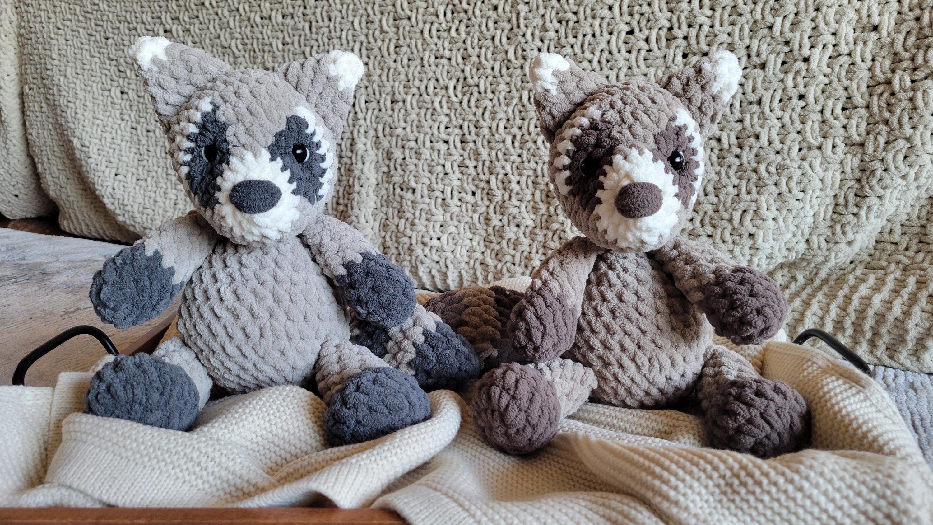 Knit Raccoon Pattern - Etsy Knit Raccoon Pattern - Etsy