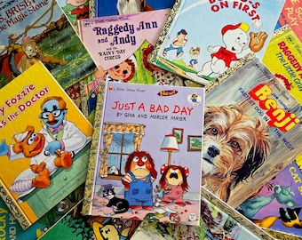 Pop Culture Classic Characters - Little Golden Books - Movies, Cartoons, Story Books - Copyrights from 1958 to 1999 - Printed in USA