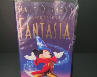 Walt Disney's Masterpiece FANTASIA VHS, 1991/Philadelphia Orchestra Leopold Stokowski/120 minute run time/Sorcerer's Apprentice/Made in USA