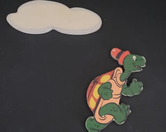 Retro Walt Disney Productions/Vintage Dolly Toy Company/1950s Wall Hanging for Child's Room/ Disney's Silly Symphonies/Made in USA