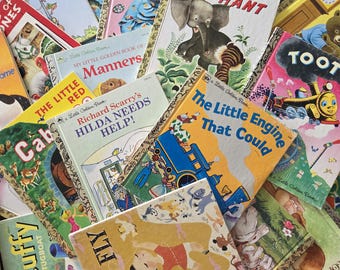 Little Golden Books Classic Titles - Preschool, Kindergarten, Child's Library, Classroom, Daycare - Printed in USA