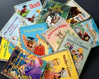 Little Golden Books Nursery Rhymes, Fairy Tales & Fables/Eloise Wilkins/Familiar Characters/Copyrights 1943-1992/USA