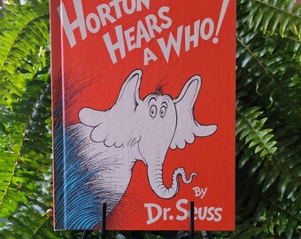 Vintage Dr. Seuss' Horton Hears a Who!/Excellent Condition/Matte Cover, Large Format, Book Club Edition/USA