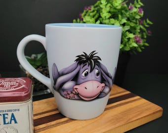 The Disney Store Eeyore 12 oz Coffee Mug - Winnie the Pooh Fans - Made in Thailand
