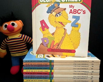 Complete On My Way with Sesame Street Book Collection - Pre-school Prep - Parents' Guide - Children's Television Workshop - Printed in USA