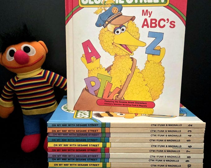 Featured listing image: Complete On My Way with Sesame Street Book Collection - Pre-school Prep - Parents' Guide - Children's Television Workshop - Printed in USA