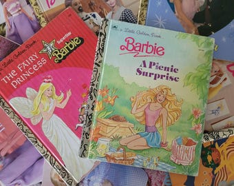 Little Golden Books - Barbie - Copyright and Publication Dates from 1977 to 2002 - Printed in USA