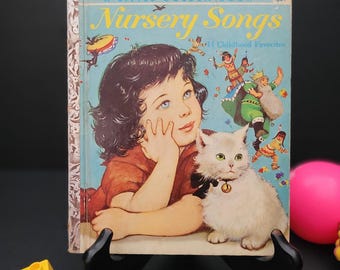 A Little Golden Book - Nursery Songs/Copyright 1959/Fourteen Childhood Favorites/Second Printing/Collectible/Printed in USA