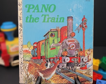 A Little Golden Book - PANO the Train - Copyright 1975 - 10th Printing