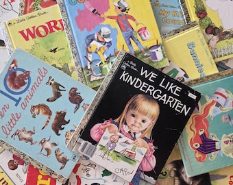 Little Golden Books - ABCs, 123s, Kindergarten, Learning - Copyright dates from 1954 to 1995 -Printed in USA