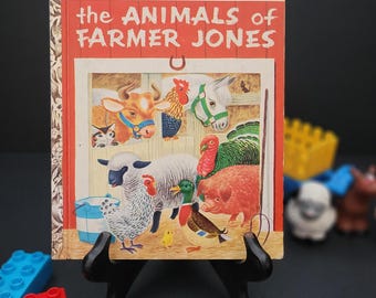 A Little Golden Book - The Animals of Farmer Jones/Copyright Renewed 1953/One of the Original 12 Titles/Richard Scarry/USA