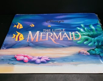 Disney's The Little Mermaid Lithographs/Set of 4 Prints in Factory Sealed Folio/The Disney Store Exclusive 1990s/Printed in the USA