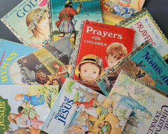 Little Golden Books Christian Themed - Eloise Wilkin, Prayers, Hymns, Bible Stories, Religion, Sunday School, God - Printed in USA