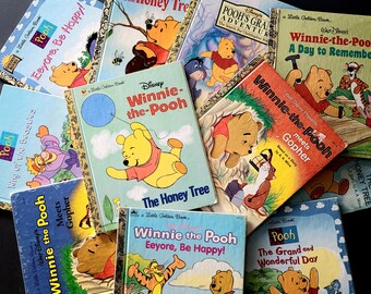 Little Golden Books/Disney's Winnie the Pooh & Friends/Piglet, Tigger, Rabbit, Owl, Eeyore, Kanga and more/Titles From 1954 - 1998/USA