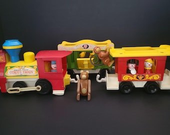 Vintage Fisher Price Little People Circus Train #991/1979 - 1986/Made in USA