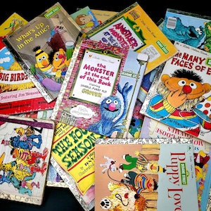 Sesame Street Stories - Little Golden Books/Copyrights from 1971 - 1996/Muppets/Big Bird, Grover, Cookie, Ernie, Bert, Oscar, and more/USA