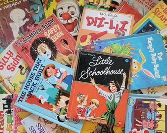Vintage Wonder Books Children's Stories - Copyrights 1950 to 1976 - Printed in USA