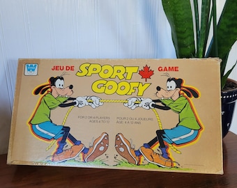 Sport Goofy Game by Whitman Canada/Collectible Disney/Vintage Toys and Games 1980s/Walt Disney's Goofy Racing Game/Disneyana/Made in Canada