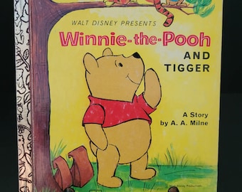 Vintage Little Golden Book - Winnie the Pooh and Tigger/A.A. Milne/Printed in USA
